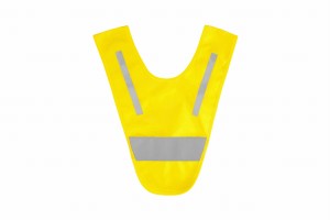 Szelki V-vest żółte z elementem odblaskowym - model V2